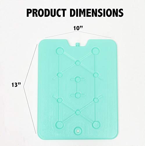 Kona (12 Pack) 13" x 10" XL Slim Ice Packs - Blue, Extra Large Freezer Packs - Refreezable & Reusable for Coolers - Freezes in 25 Minutes - Perfect for The Beach, Camping Trips, and Sports Events - Image 3