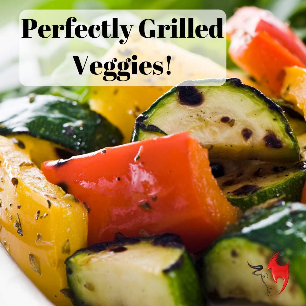 Kona Grill Tray - Heavy Duty BBQ Grilling Pan Will Never Warp & Enameled For Easier Cleaning - BBQ Accessory For Fish, Vegetables, Kabobs - 16x12 x1 inch - Image 6