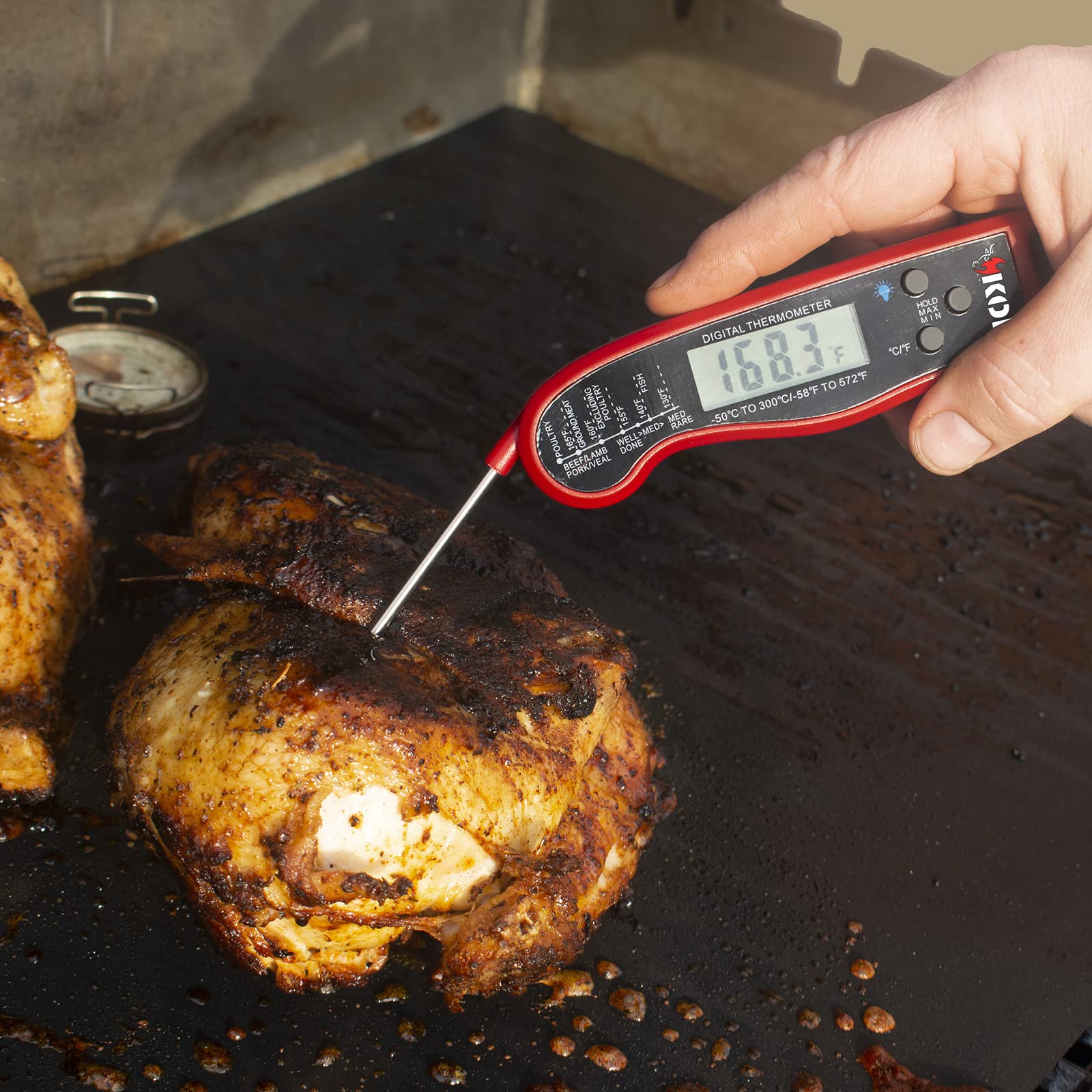 Kona Instant Read Meat Thermometer for Grilling - Instant On/Off - Image 6