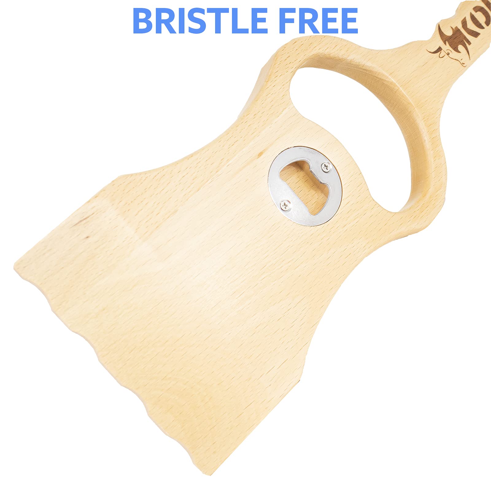 Kona Safe/Clean Wood Grill Scraper - Ideal for Cleaning Outdoor Grills | Compatible with Weber & Traeger Grills - Durable Wooden BBQ Scraper for Grill Grate, Bristle Free, Safer Than Wire Brush - Image 3