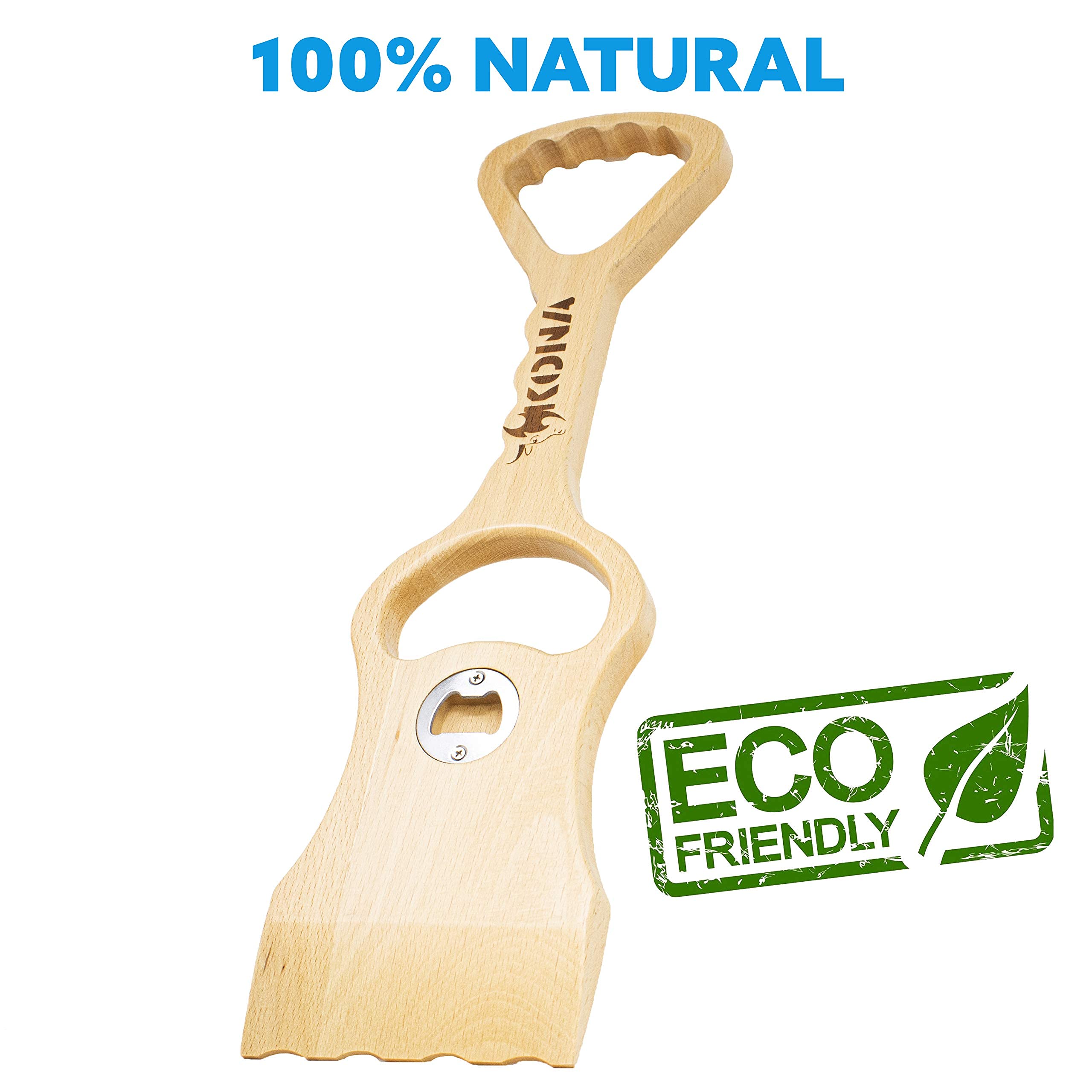 Kona Safe/Clean Wood Grill Scraper - Ideal for Cleaning Outdoor Grills | Compatible with Weber & Traeger Grills - Durable Wooden BBQ Scraper for Grill Grate, Bristle Free, Safer Than Wire Brush - Image 5