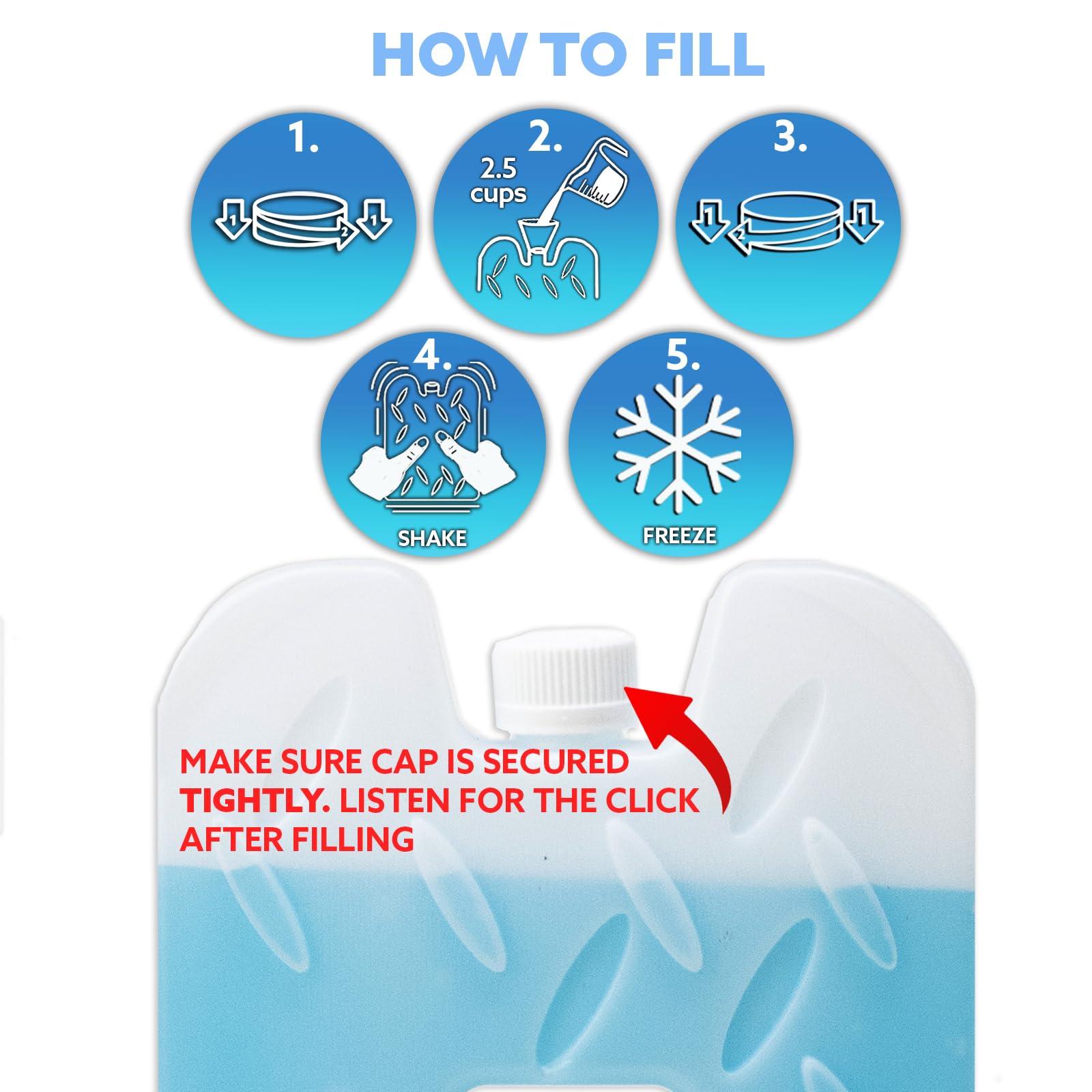 Kona (Set of 4) XL Slim + Blue Ice Packs - XL Slim, Turquoise Ice Packs & (2 lb) Small Blue Ice Packs - Refreezable & Reusable for Coolers - Perfect for The Beach, Camping Trips, and Sports Events - Image 5