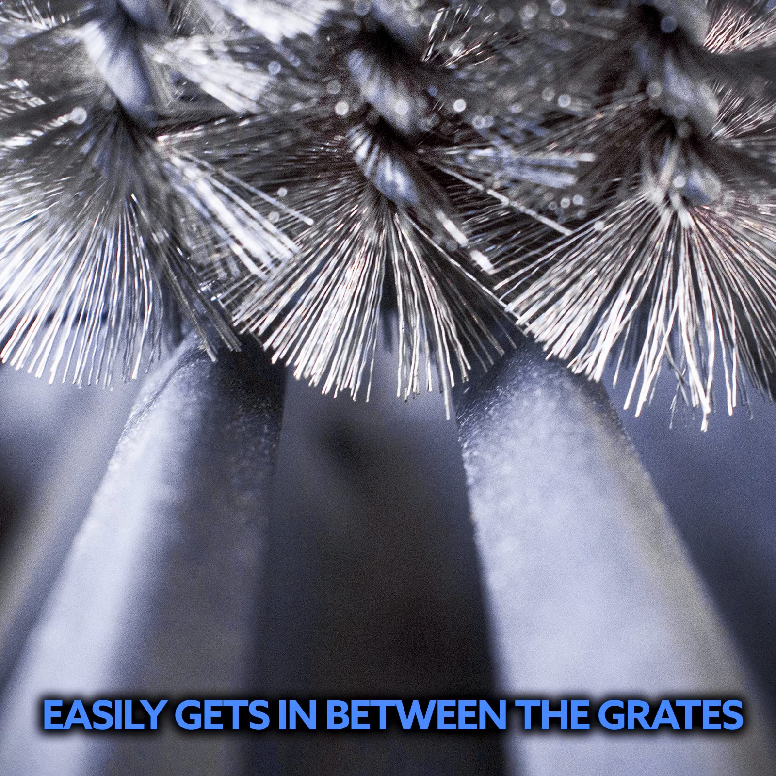 Kona Speed/Scrape Grill Brush and Scraper - Compatible with Weber and Other Brands Flat & Round Grill Grates - BBQ Cleaner for Gas Grills, Stainless Steel Cast Iron Grates - New Flex Grip Handle - Image 5