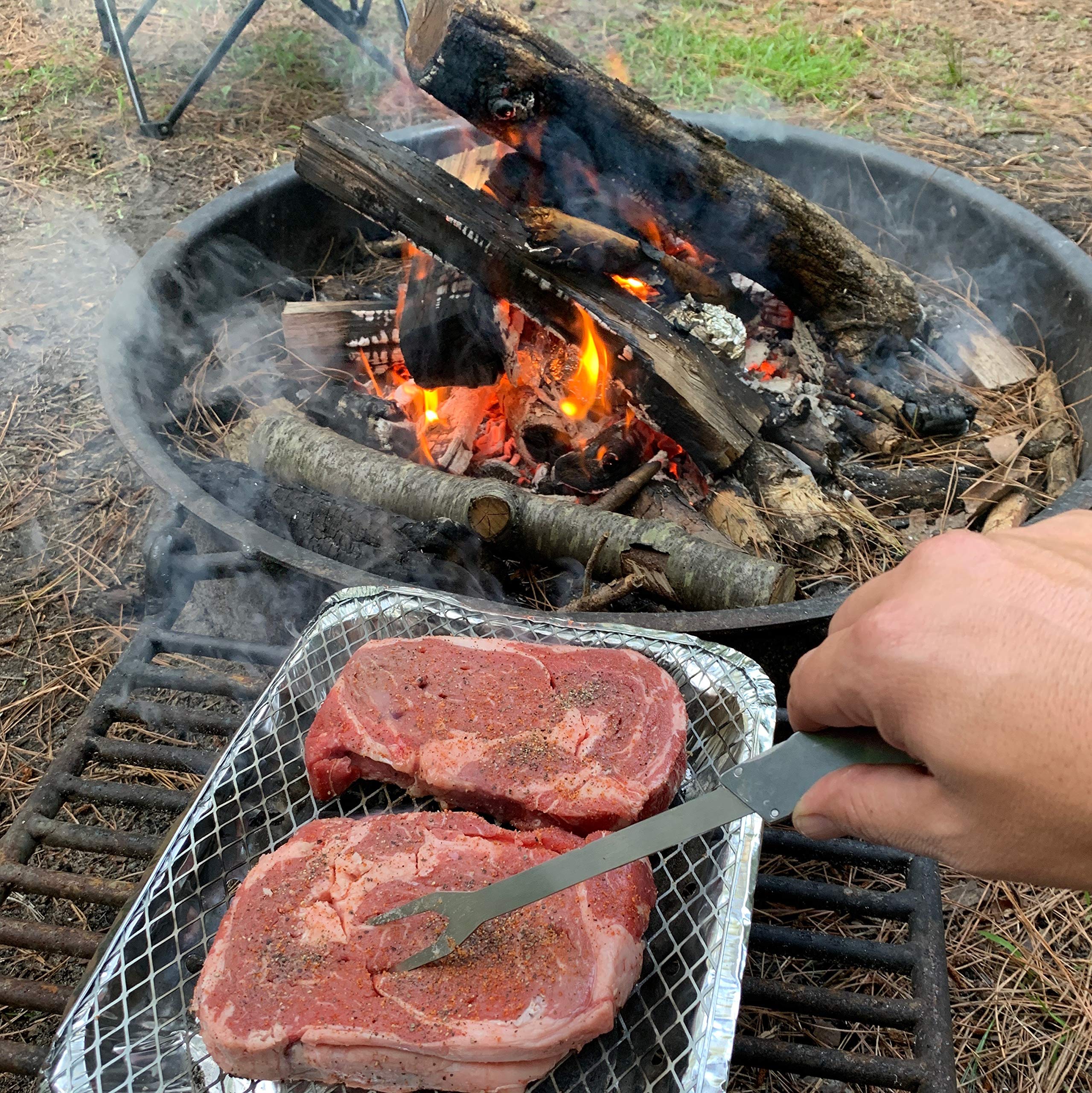 Kona Tailgater Grilling Accessories for Men - 6-in-1 BBQ Tool Set Includes Stainless Steel Spatula, Fork, Tongs & More - Heavy-Duty, Removable - Perfect Grill Gift in Premium Box - Image 5