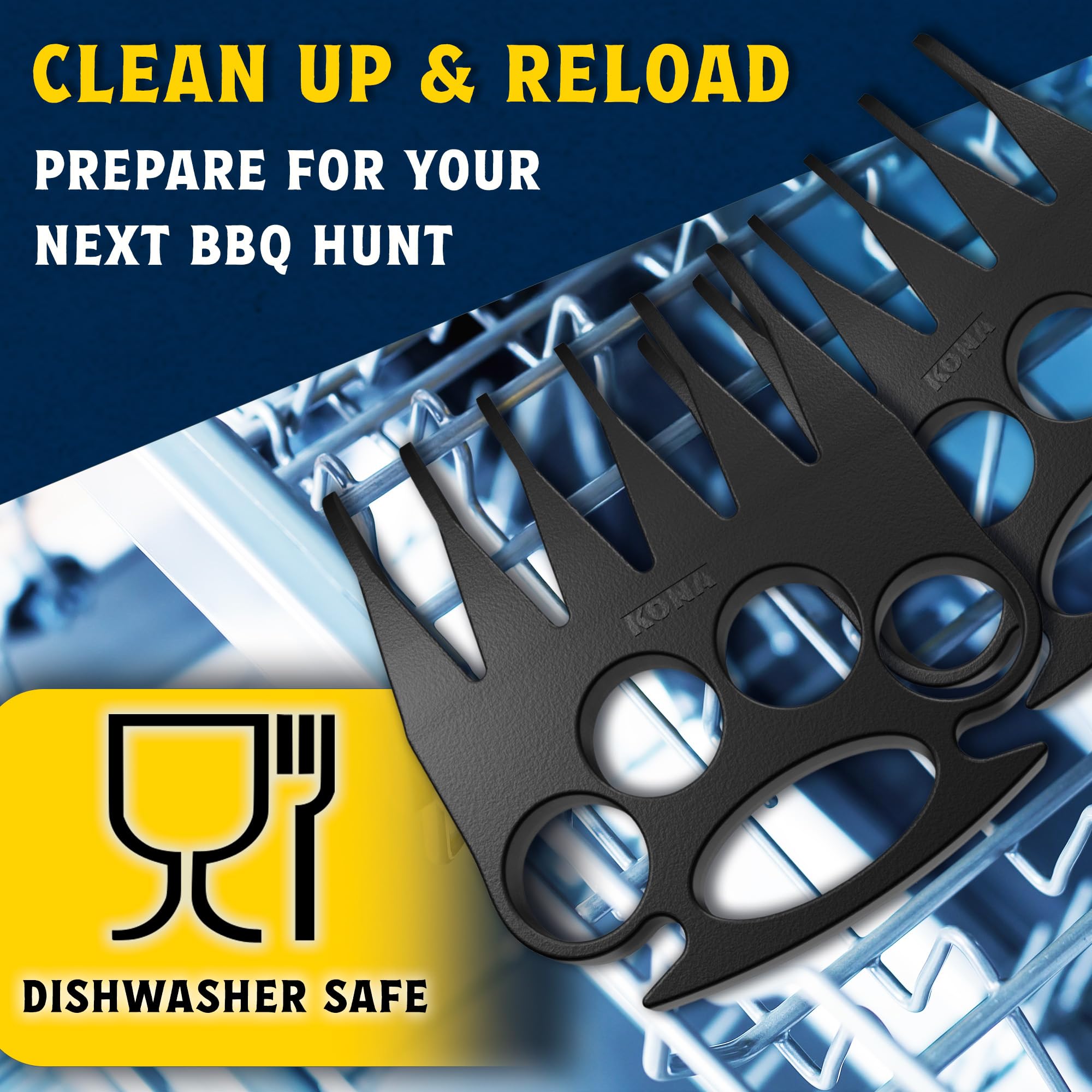 Kona Wolverine Shredder Claws – Heavy Duty BBQ Tools for Pulled Pork, Chicken, Beef – Grill Accessories for Shredding Meat - Image 6