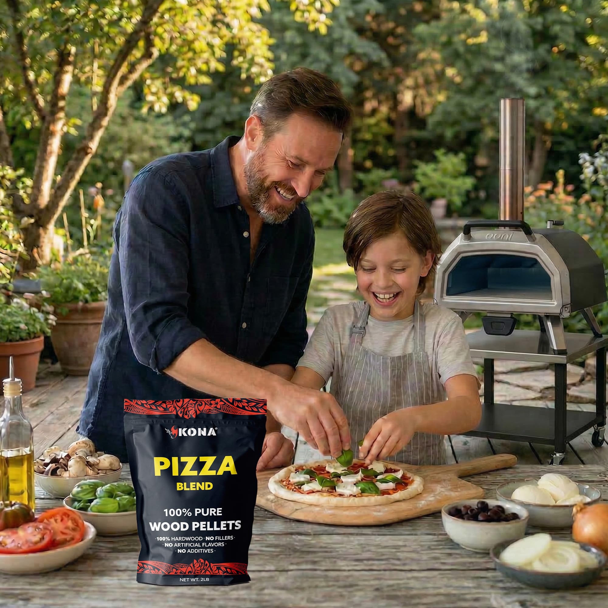 Kona Wood Pellets Pizza Blend, Intended for Ooni & Big Horn Pellet Pizza Ovens, 2lb Resealable Bag - Image 7