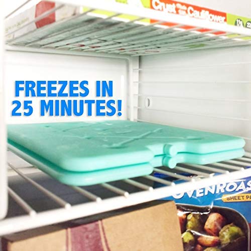 (Set of 6) XL Slim Ice Packs for Coolers - Freezer Packs - Refreezable & Reusable for Coolers - Perfect for The Beach, Camping Trips, and Sports Events - Image 4