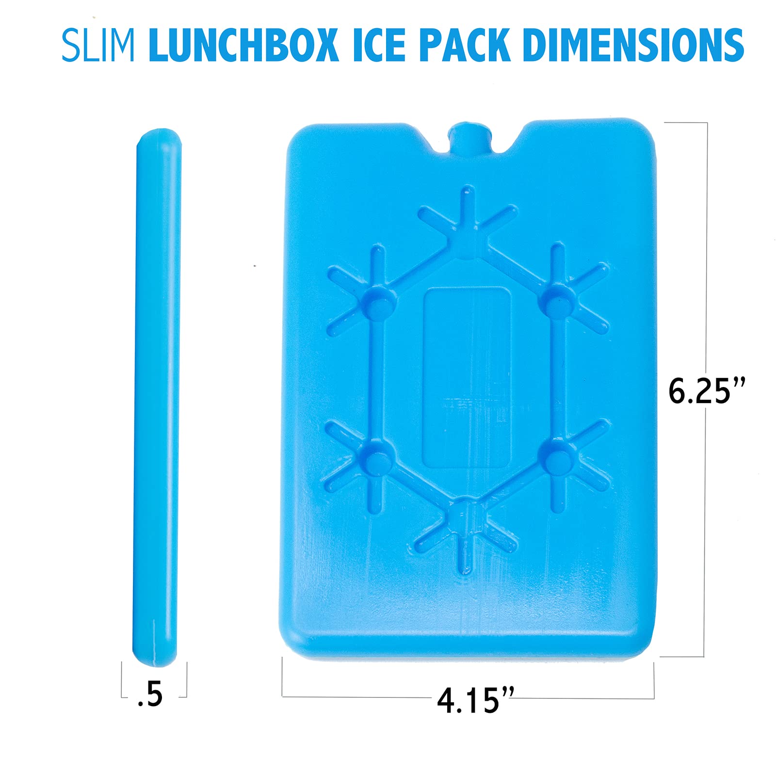 Slim + Lunch Box Ice Packs - XL & Small, Turquoise & Blue - Refreezable & Reusable - Perfect for Beach, Camping & Sports - Image 7